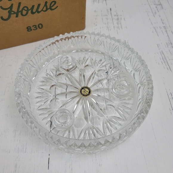 Vtg Crystal Taper Candle Holder By Princess House - Picture 3 of 14